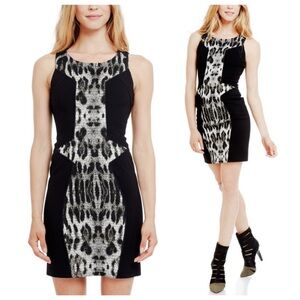 Stylish Black and Gray Patterned Dress